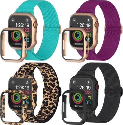 Miniatura 9 de Nylon Apple Watch Bands Unisex - iWatch 1/2/3/4/5/6/7/8/9/SE/Ultra 2 Bands for 38mm/40mm/41mm/42mm/44mm/45mm/49mm with a Case