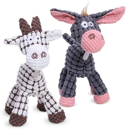 Miniatura 11 de Juguete de felpa chirriante para perro, juguete de felpa chirriante, juguete interactivo para masticar, juguete chirriante para perros pequeños
