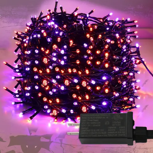 Miniatura 7 de Decoraciones de Navidad y San Valentín, luces de cuerda led rosas, 66 pies 200 LED, luces de hadas impermeables IP44 para interior y exterior, 8