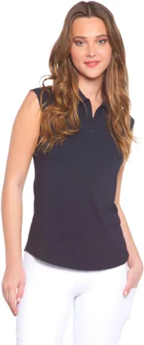 Miniatura 3 de IBKUL Athleisure Wear 84000 Polo de protección solar UPF 50+ Icefil Cooling Tech Solid sin mangas
