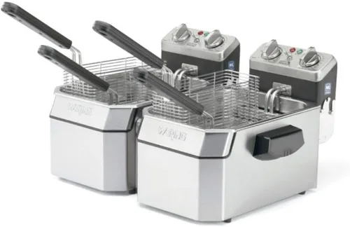 Miniatura 9 de Waring Freidora comercial WDF75RC de alta resistencia de 8.5 libras, incluye 4 cestas individuales y 2 cubiertas nocturnas - 1800 W, 120 V, enchufe