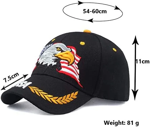 Miniatura 5 de Uphily - Gorra con la bandera de Estados Unidos, Beísbol, M