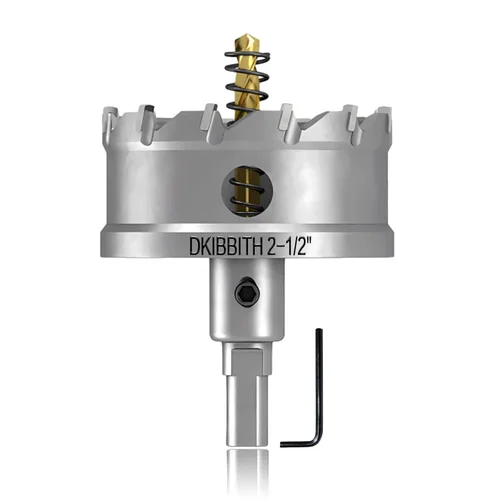 Miniatura 25 de TCT Juego de sierra perforadora, 2 paquetes de cortadores de agujeros con punta de carburo de tungsteno de 1-3/4" (45mm) resistentes para acero