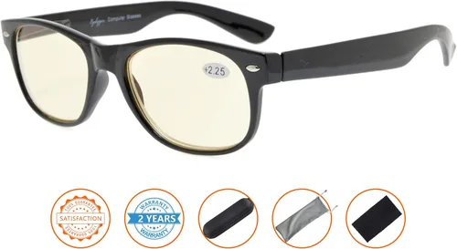 Miniatura 2 de Gafas clásicas de lectura para computadora con filtro de luz azul con protección UV