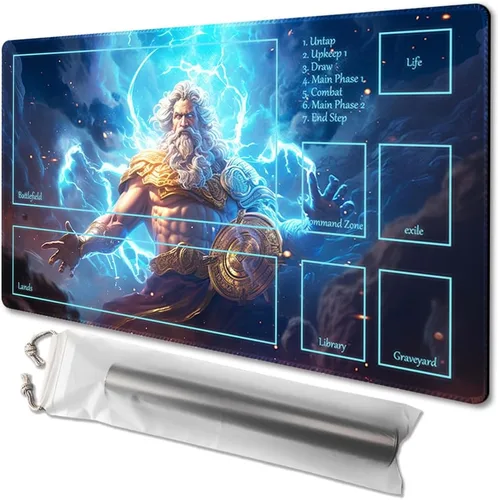 Miniatura 66 de MTG - Tapete de juego tamaño 24 x 14 pulgadas, bolsas de almacenamiento gratuitas, respaldo antideslizante, impresión, ideal para entusiastas
