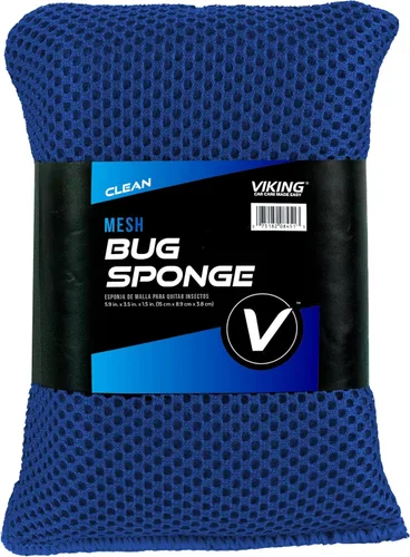 VIKING Esponja de malla para insectos, esponja de lavado de autos para limpiar insectos y alquitrán, los colores varían, 4 x 6 pulgadas, 1 paquete