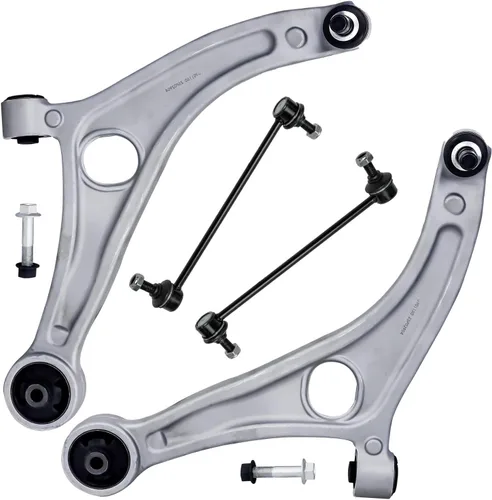 Miniatura 219 de Detroit Axle - Brazos de control superiores traseros para Chrysler 300 Dodge Challenger Charger Magnum, reemplazo del conjunto de brazos de control