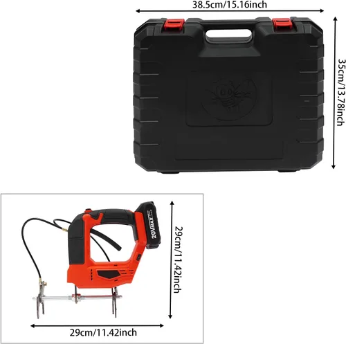 Miniatura 2 de Agitador eléctrico de abejas, removedor eléctrico de abejas de 4 velocidades, 150 W, extractor de miel eléctrico con cargador y caja