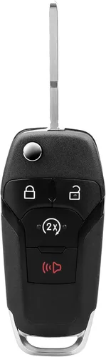 Llavero Flip Key Compatible con 2015 2017 2016 2017 2018 2019 2020 Ford F150 F250 F350 F450 F550 Super Duty Ranger XLT Raptor, Control Remoto de
