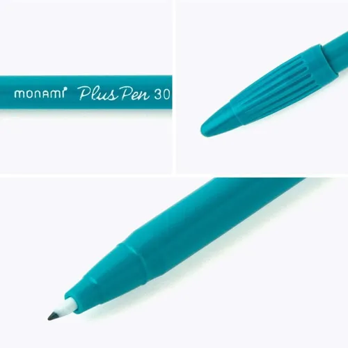 Miniatura 4 de MONAMI Plus Pen 3000 bolígrafos de punta de fieltro, punta fina (0.016 in), para colorear, dibujar/diario, colores surtidos, paquete de 24