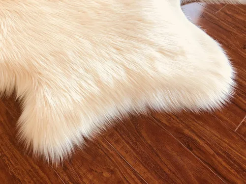 Miniatura 7 de LAMBZY Alfombra de piel de oveja auténtica, parte inferior gruesa y fuerte, fácilmente lavable, resistente a las manchas, perfecta para sala