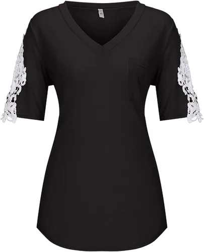 Miniatura 5 de V Neck Short Sleeve Shirts for Women,Short Sleeve Women Shirt Printed Casual Stylish Tank Tops Set 5