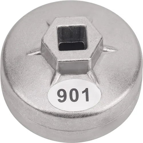 AHL 901 Tapa 65mm Llave de filtro de aceite de 14 ranuras con accionamiento cuadrado de 1/2" Herramientas de extracción de filtro de aceite Juego de