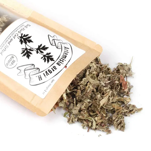 Miniatura 4 de EidolonGreen [Hierba medicinal de China] Artemisia Artemisia Artemisia seca (ai ye/ aihao/ Ajenjo oriental) Hierbas secas 100% naturales a granel