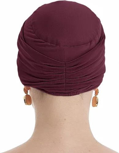 Miniatura 5 de osvyo Gorro de bambú suave para la pérdida de cabello para mujeres, sombreros para el cáncer hechos a mano