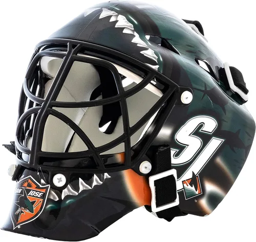 Miniatura 30 de Franklin Sports mini máscara para portero con logo de la NHL