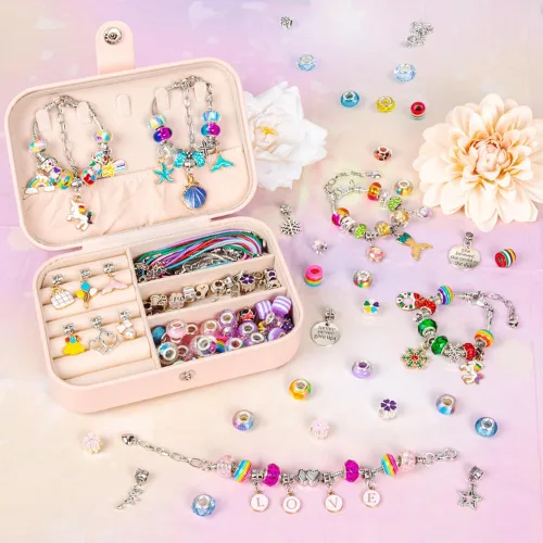 Miniatura 6 de Kit de fabricación de pulseras de Sofier para niñas, caja de joyería, kit de fabricación de joyas, regalos para niñas de 4 a 12 años, juguetes