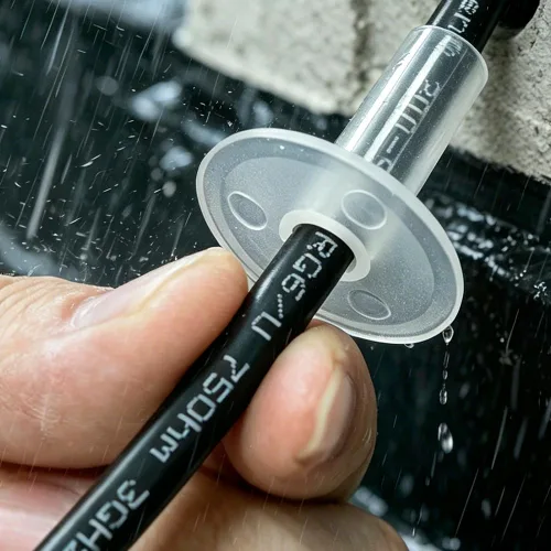 Miniatura 9 de Steren Buje de alimentación simple RG6 transparente - Paquete de 100