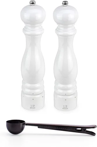 Miniatura 3 de Peugeot Paris u'Select - Juego de molinillo de sal y pimienta manual de 6 ajustes con cuchara de especias de acero inoxidable negro, fabricado