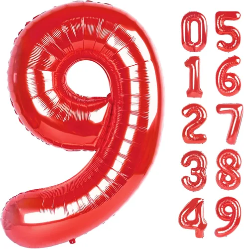 Miniatura 343 de Globo de cumpleaños número 4 dorado de 40 pulgadas, globos gigantes del número cuatro 14 24 34 40 44 2024, globos grandes de lámina de mylar para Oro