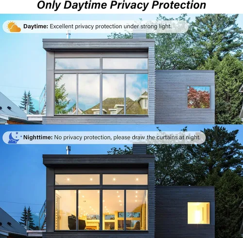 Miniatura 21 de Kromapolis Película de privacidad para ventana, cubierta de vinilo para vidrio, película decorativa de vitral, esmerilada para ventana, se adhiere