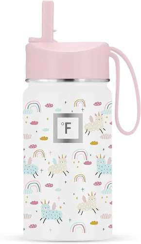 Miniatura 11 de IRON °FLASK Botella de Agua para Niños - Tapa con Pajilla, 20 Calcomanías con Nombre, Acero Inoxidable Aislado al Vacío, Vaso de Viaje de Doble