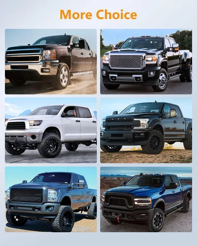 Miniatura 7 de Espejos de remolque compatibles con Chevy Silverado 3500/Suburban 1500/2500 Tahoe 1500 HD 2003-2006 para Chevy Silverado 3500/Suburban 1500HD