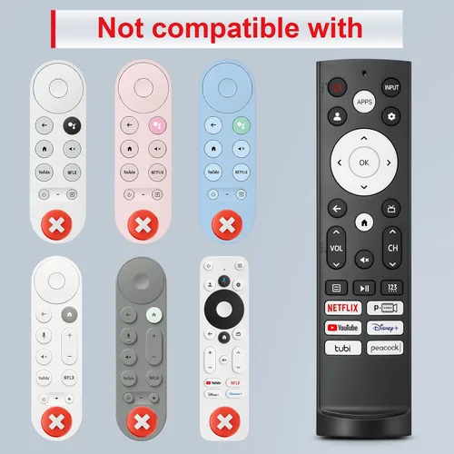 Miniatura 4 de Mando a distancia de repuesto para Hisense Smart Google TV, para Hisense UHD 4K ULED Google TVs