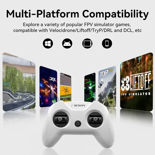 Miniatura 2 de BETAFPV LiteRadio 2 SE ELRS V3 Transmisor de radio Control remoto, compatible con BETAFPV Configurator V2, actualización de firmware, simulador FPV