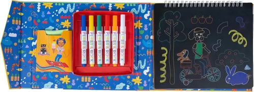 Miniatura 3 de Floss & Rock 47P5966 - Cuaderno de bocetos con pizarra, multicolor, mediano