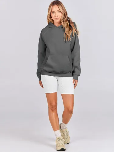 Miniatura 6 de ANRABESS - Sudaderas con capucha para mujer, sobre talla, de vellón de manga larga, modelo de 2024, para otoño