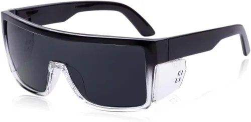 Miniatura 14 de Gafas de sol polarizadas de seguridad UV400 con certificación ANSI Z87.1 Espejo azul claro