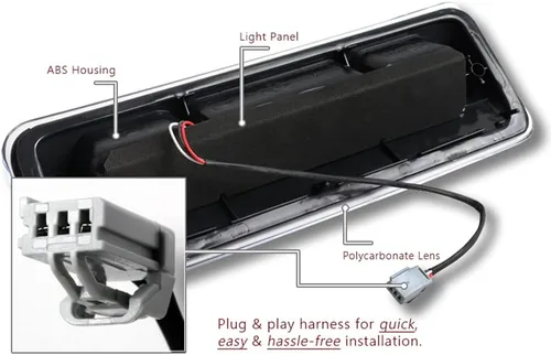 Miniatura 4 de Luz de freno trasera de montaje central de techo trasero LED de montaje alto Tercera luz de freno compatible con Ford F-150 Lobo 2004 – 2008 / Ford