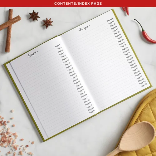 Miniatura 2 de Libro de recetas en blanco para escribir en tus propias recetas, diario de recetas personales de tapa dura, cuaderno de recetas My Family Cookbook