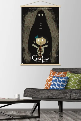 Miniatura 2 de Trends International Coraline - Póster de pared de una hoja de Ghost Story, 22.37 x 34.00 pulgadas, paquete de impresión premium y colgador