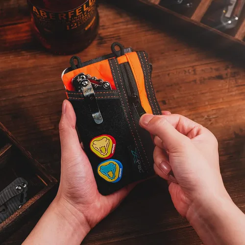 Miniatura 5 de VIPERADE VE16 X-Pac - Organizador de bolsillo, bolsa EDC para hombres, 7 bolsillos, organizador de bolsillo EDC para transporte diario, cartera