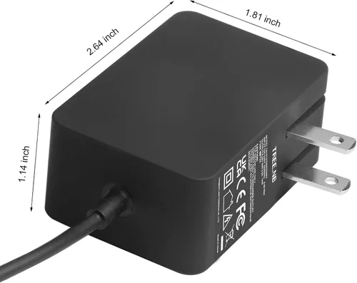 Miniatura 4 de Cargador Surface 3 13W 5.2V 2.5A Adaptador de Corriente CA Cargador de Cable de Reemplazo para Microsoft Surface 3, Modelo 1623 1624 1645 Tablet