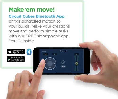 Miniatura 3 de Circuit Cubes Bluetooth Upgrade+ Kit de construcción de juguete electrónico compatible con la mayoría de bloques de construcción STEM Toy Learning