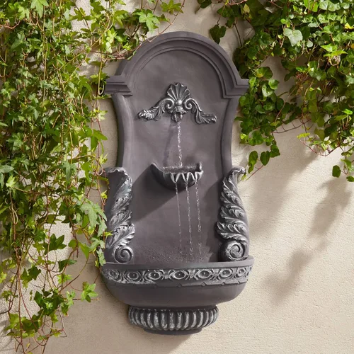 Miniatura 12 de Fuente de pared de león real de 31.5 pulgadas de alto, gran decoración rústica para interiores y exteriores, de bronce, con luz LED, estatua