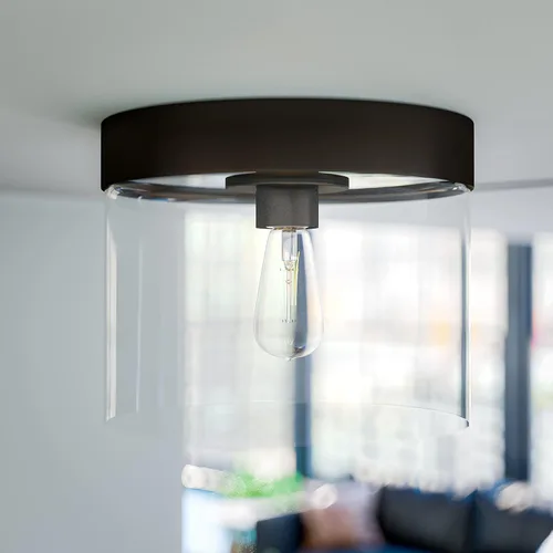 Miniatura 6 de Kenroy Home 91837ORB Capri 1 Lt Mount Lg Pan Flushs, mediano, bronce ennegrecido aceitado
