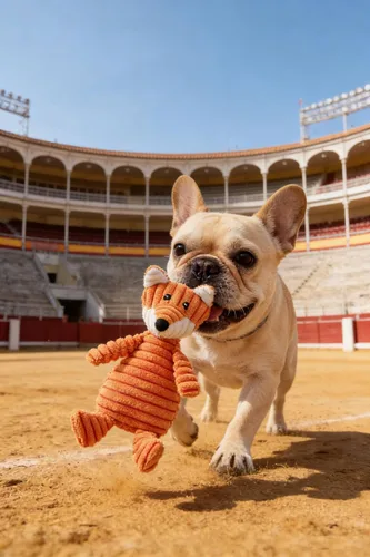 Miniatura 2 de Juguete para perros de peluche de feliz cumpleaños de peluche chirriante juguete masticable para cachorros hueso