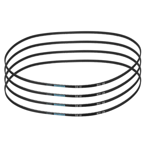Miniatura 46 de uxcell 4pcs HTD-3M correa dentada de goma 60 dientes, 7.087 in de longitud de paso x 0.236 in de ancho x 0.094 in de altura, correa de distribución