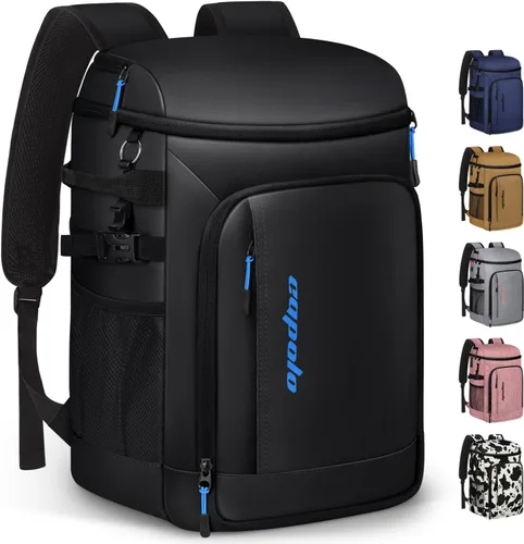 Miniatura 10 de Capolo Mochila térmica térmica impermeable para mujeres y hombres, 36/45 latas, lonchera a prueba de fugas, bolsa térmica suave para acampar y playa