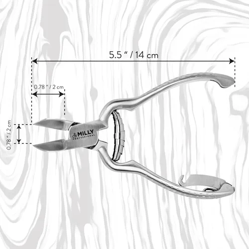 Miniatura 6 de Cortaúñas de acero inoxidable de alto carbono para uñas gruesas de los pies Recorta uñas gruesas o duras Cortauñas profesional para personas