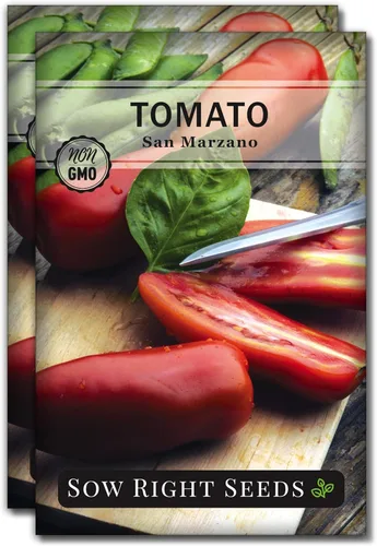 Miniatura 7 de Sow Right Seeds - Semillas de tomate San Marzano para plantar - Paquete de reliquia sin OMG con instrucciones para plantar un jardín de verduras