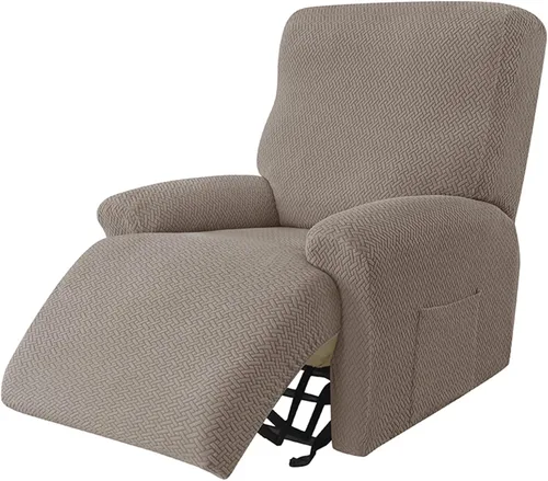 Miniatura 16 de IMYOGI Fundas de sofá de alta elasticidad para sofá reclinable, funda elástica para sofá individual, 1 pieza, protector de muebles, funda de tela