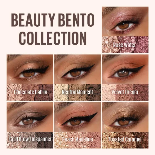Miniatura 5 de Kaja Beauty Bento Collection - Trío de sombras de ojos elásticas Tonos naranja melocotón, tamaño de viaje, 02 Flor de Naranja, premio Allure Best