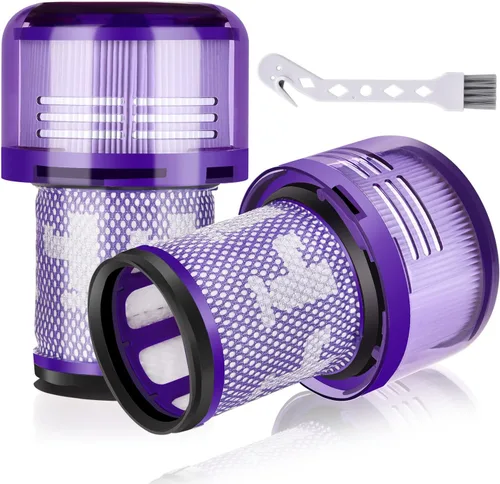 Paquete de 2 filtros de repuesto para Dyson V12 Detect Slim Animal Slim+ Cordless V12 Slim Absolute SV34, SV35, piezas de repuesto para aspiradoras,
