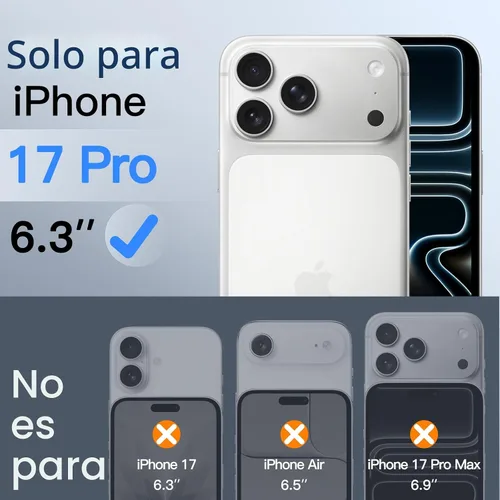 Miniatura 2 de JETech - Protector de pantalla de privacidad para iPhone 17 Pro de 6,3 pulgadas con protector de lente de cámara, película de vidrio templado