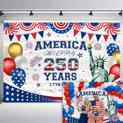 Miniatura 8 de LB Telón de fondo para el Día de los Veteranos de 5 x 3 pies, Día de los Caídos americanos, para fotografía, pancarta patriótica roja, blanca y Azul